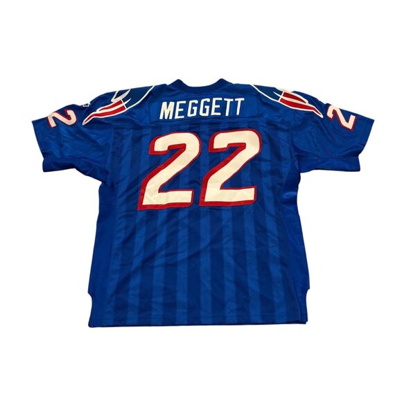 Vtg 90's Starter New England Patriots Dave Meggett #22 Authentic NFL Jersey 52 - Picture 2 of 8